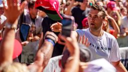 Charlie Kirk en la Universidad del Valle de Utah en Orem, Utah, el miércoles.
