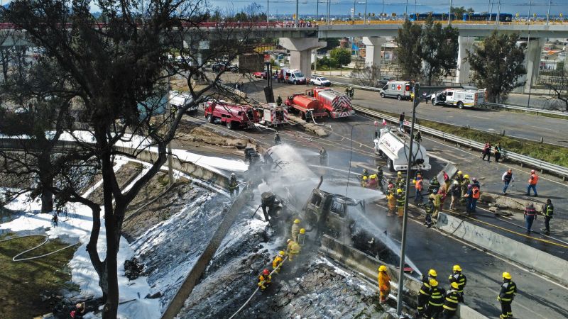 Gas truck explosion injures 57 in Mexico City