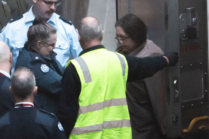 Erin Patterson will be escorted to the court prior to his decision in the Victoria Supreme Court on September 8, 2025 in Melbourne, Australia.
