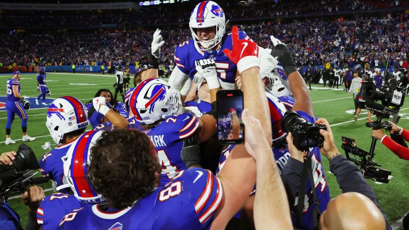 Josh Allen rallies Bills for 16 points in last 4 minutes to stun Ravens 41-40 in prime-time thriller | CNN