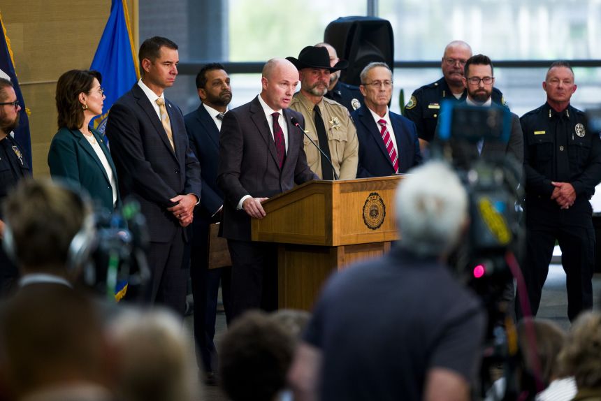 El gobernador de Utah, Spencer Cox, hablará en una conferencia de prensa celebrada en Orem el 12 de septiembre.