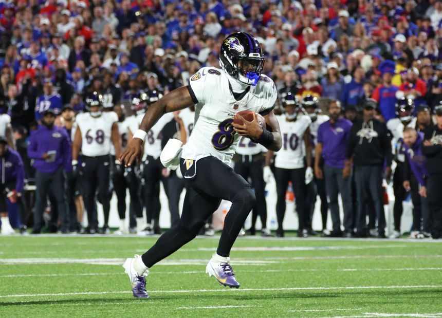 Jackson threw two touchdown passes in the defeat to the Bills.