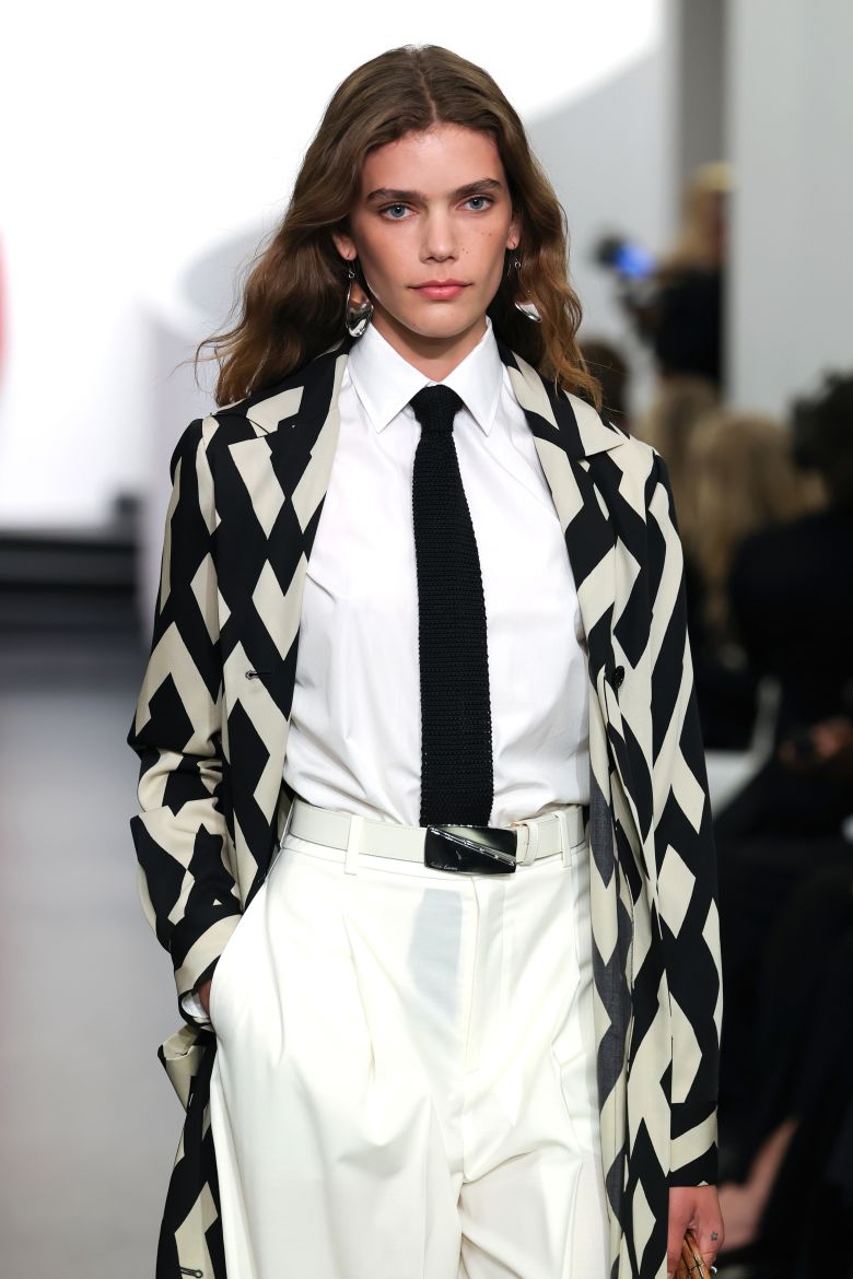 The collection kept a limited palette of mostly white, black and red.