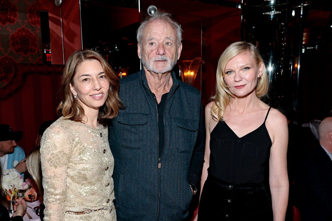 Sofia Coppola, Bill Murray, and Kirsten Dunst at the Chanel dinner to celebrate the launch of Sofia Coppola's book, 