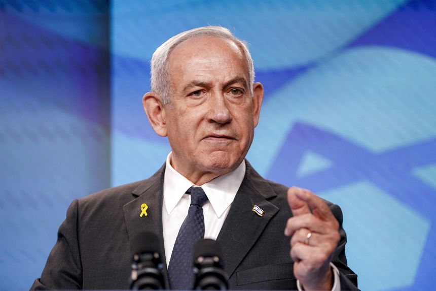 Israel's Prime Minister Benjamin Netanyahu speaks during a joint press conference with US Secretary of State Marco Rubio at the Prime Minister's Office in Jerusalem on September 15, 2025.