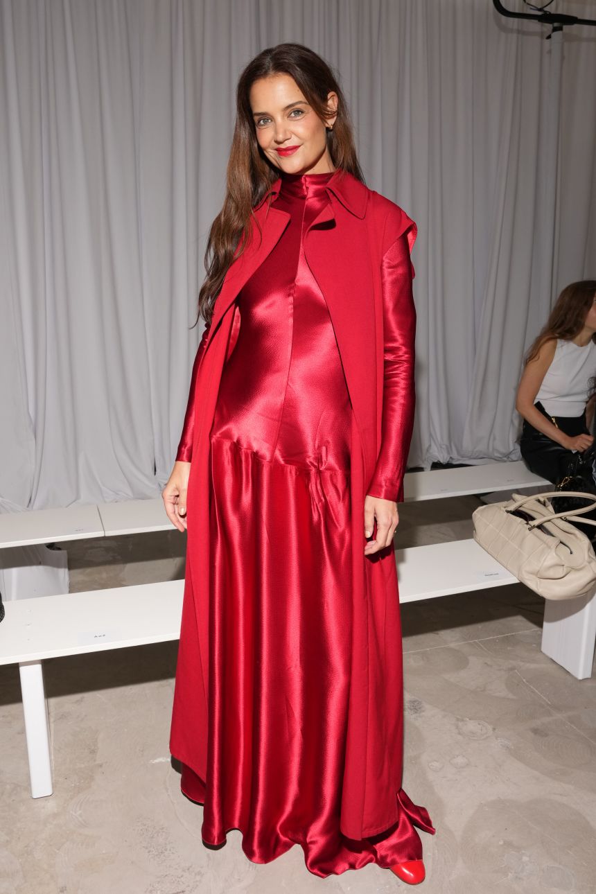 Katie Holmes at the Fforme Spring-Summer 2026 show.