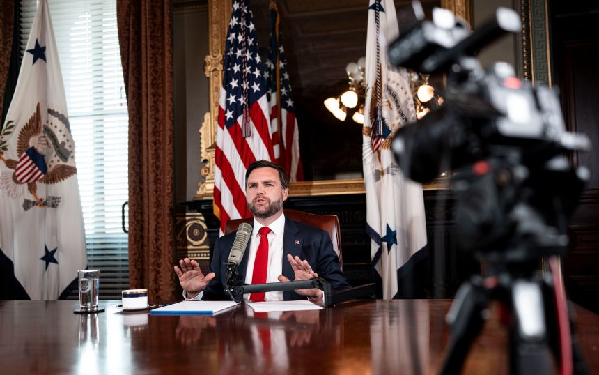 Vice President JD Vance hosts a podcast episode of 