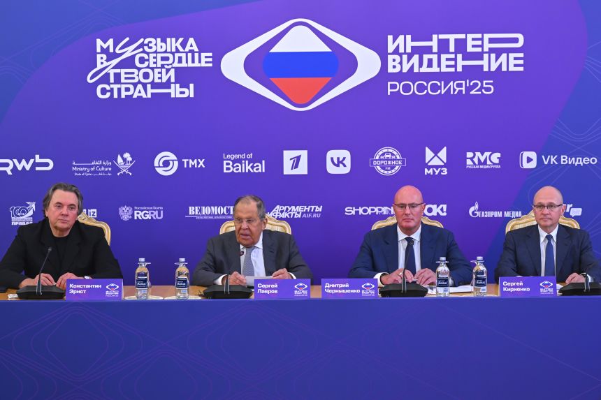 Russian Foreign Minister Sergei Lavrov will speak at a press conference ahead of the intervention contest.