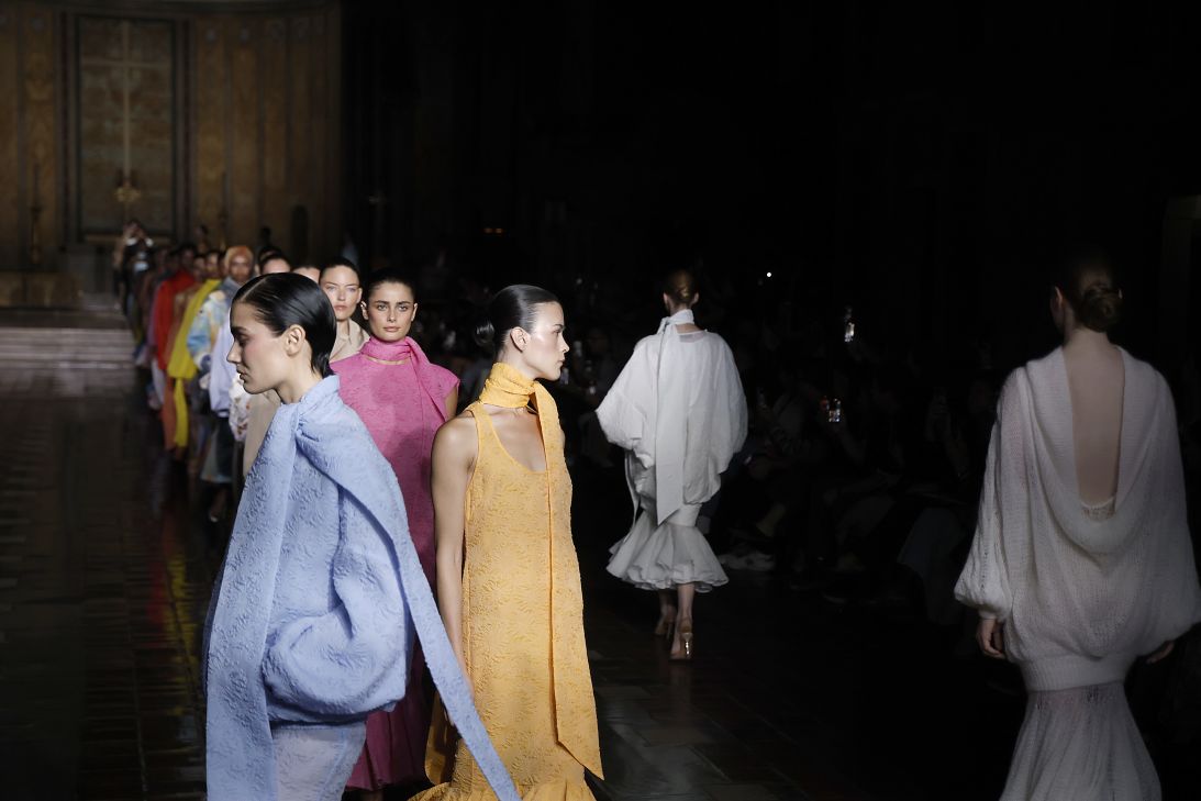 Prabal Gurung staged his show at St. Bartholomew's parish in Midtown.