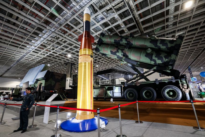 The Taipei Aerospace & Defense Technology Exhibition held in Taipei on September 17, 2025 will feature the Chan Gong missile and launcher, a new generation anti-ballistic missile air defense system developed by the National Institute of Science and Technology (NCSIST).