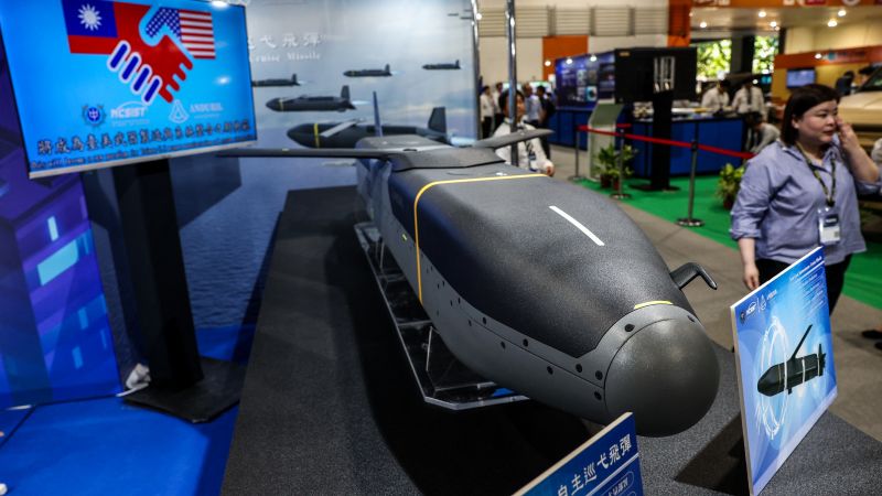 Taiwan unveils first missile jointly developed with American arms company