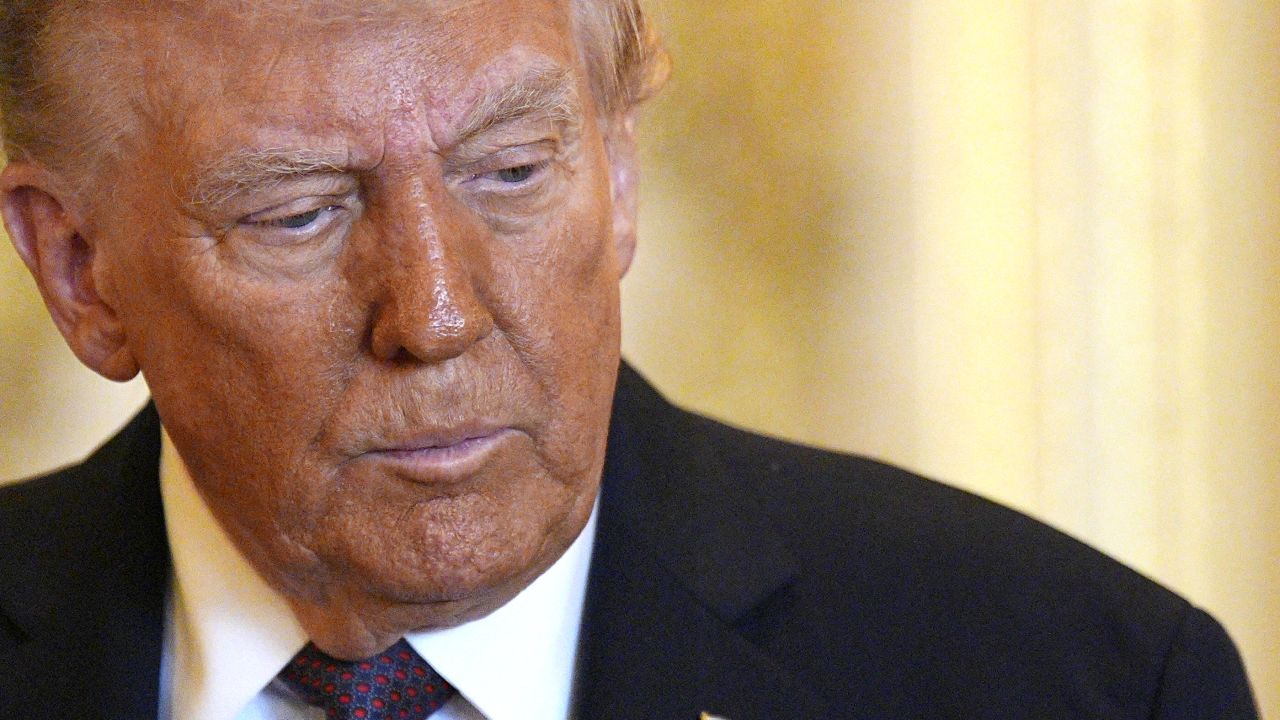 President Donald Trump is seen in Windsor, England on Wednesday.