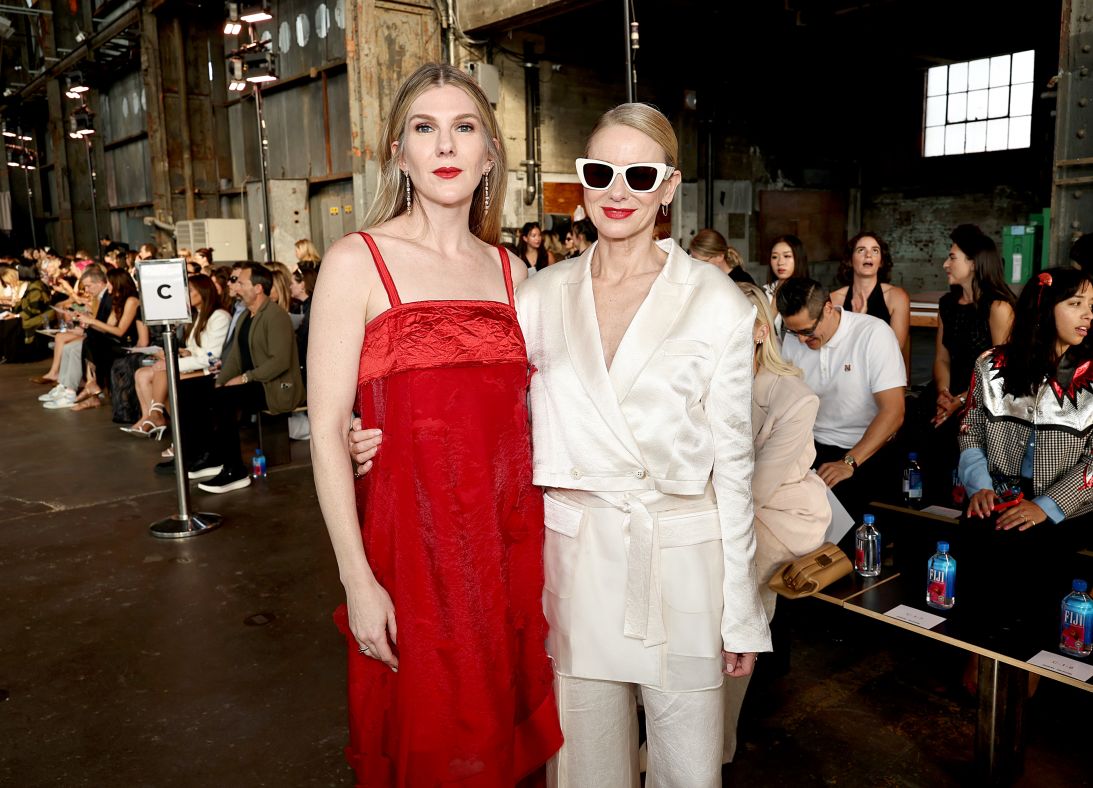Lily Rabe and Naomi Watts at the Jason Wu show in Brooklyn.