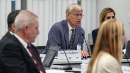 Martin Kulldorff speaks during a meeting of the CDC's Advisory Committee on Immunization Practices on September 18, 2025 in Chamblee, Georgia. The federal vaccine advisory group, recently appointed by Health Secretary Robert F. Kennedy Jr., is to make recommendations on who should get COVID shots and whether all babies should get vaccinated against hepatitis B at birth.
