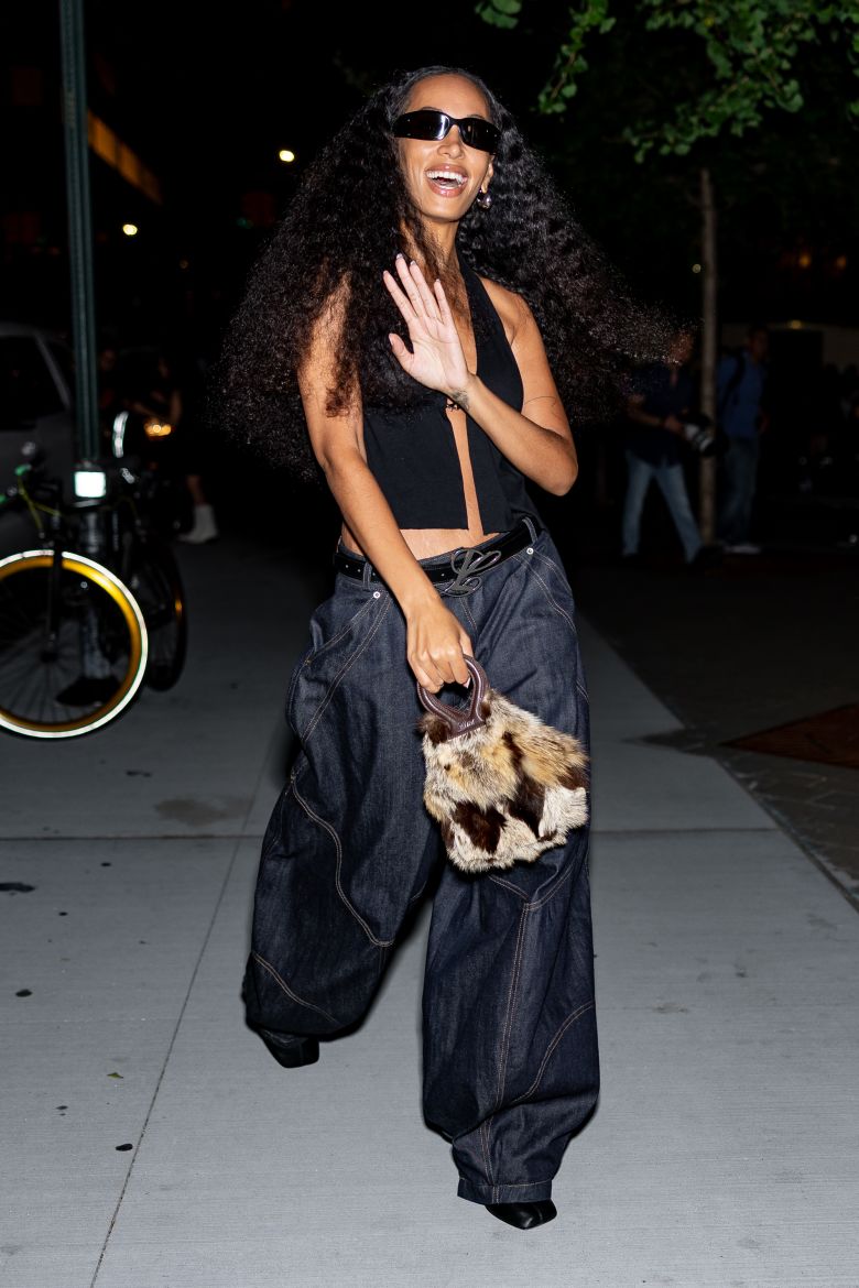 Solange Knowles arriving for Luar.