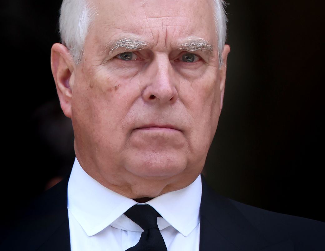 Andrew, pictured at the Duchess of Kent's funeral on September 16, will lose all his titles and move out of his royal mansion in Windsor Castle.