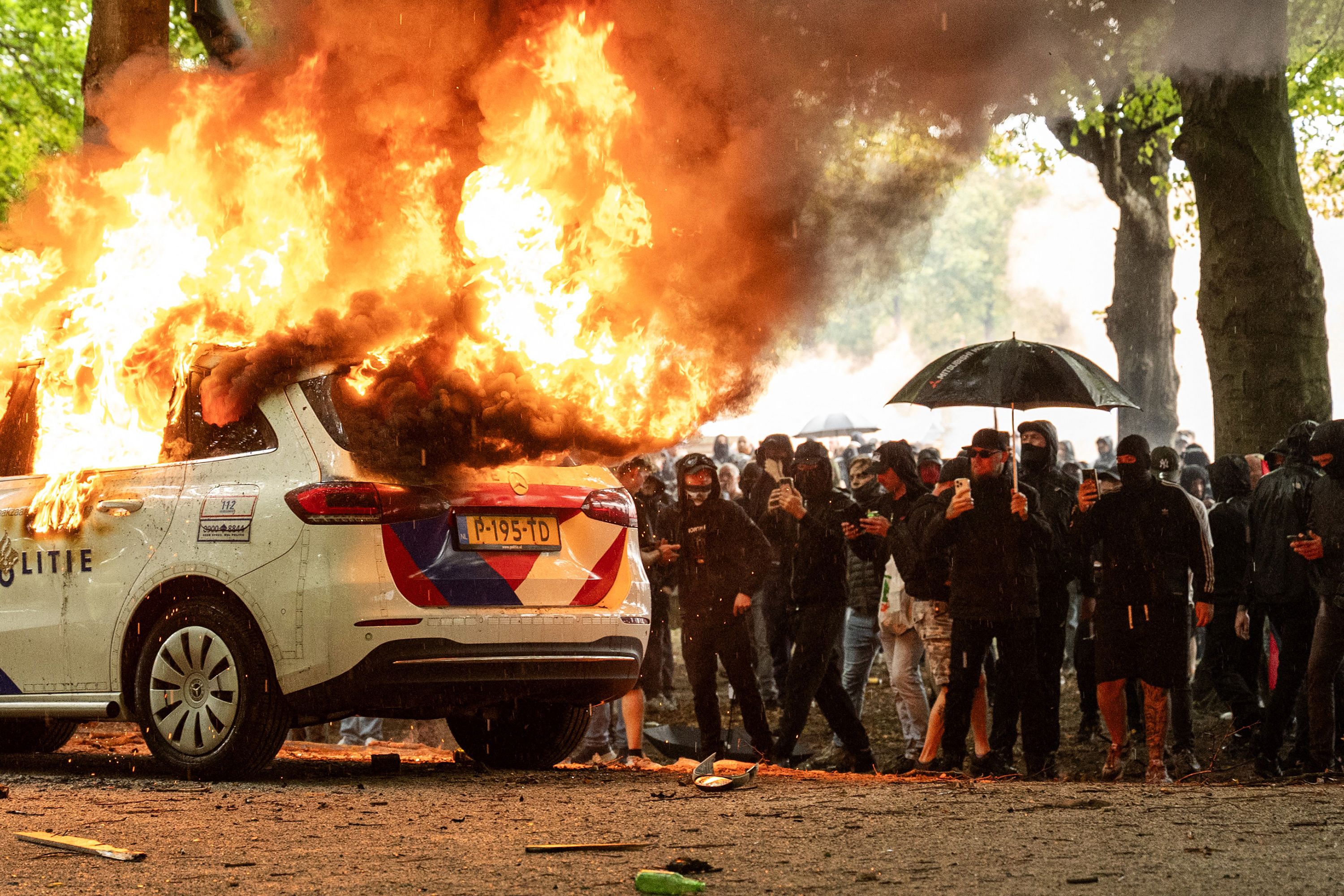 Violence erupts at right-wing demonstration in the Netherlands ahead of  election | CNN