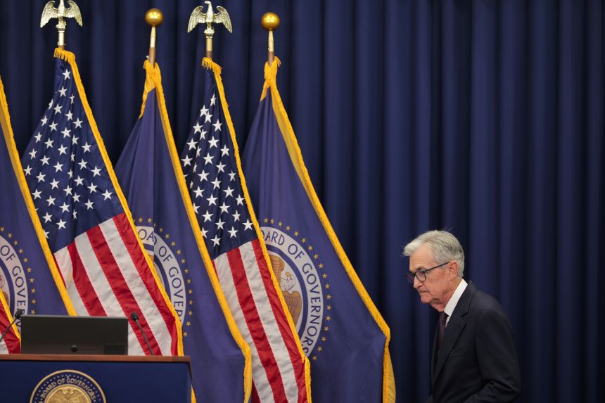 Federal Reserve Chair Jerome Powell at the Federal Reserve on September 17.