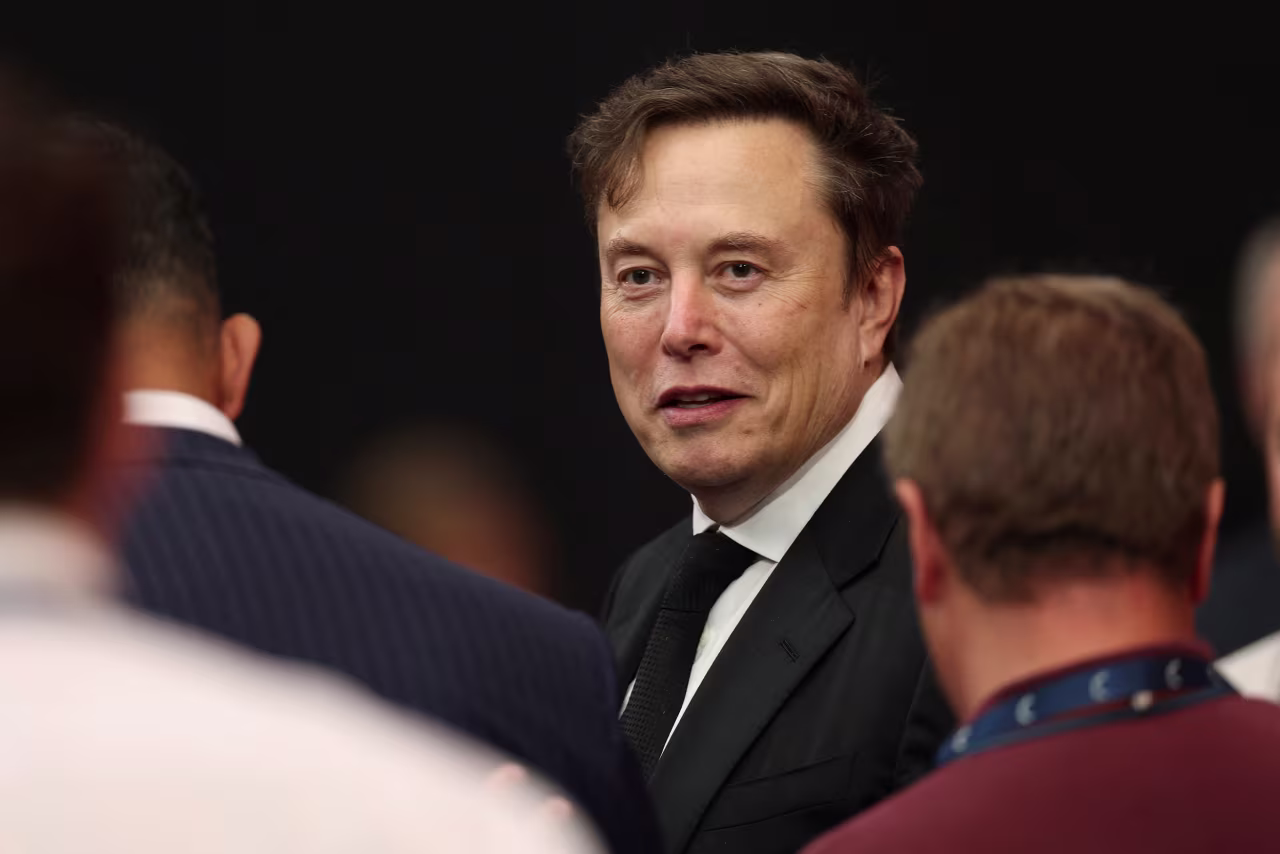 Elon Musk is seen in Glendale, Arizona, on September 21.