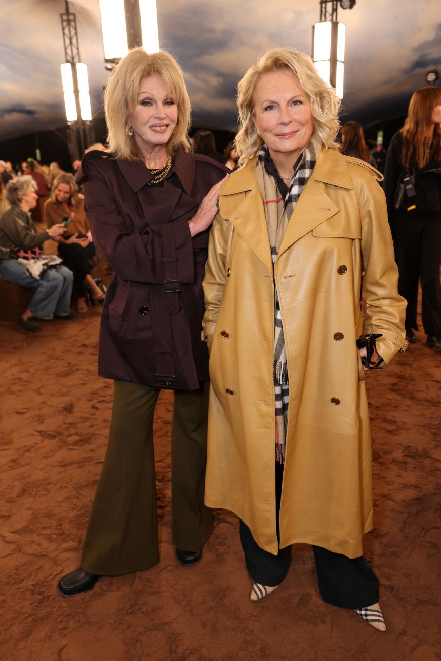 Joanna Lumley and Jennifer Saunders of 