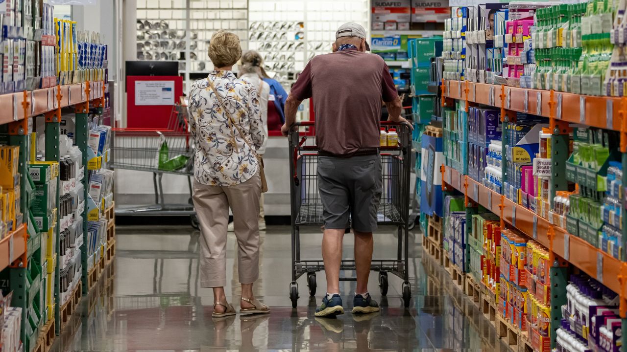 Shoppers inside a store in Napa, California, on September 22.