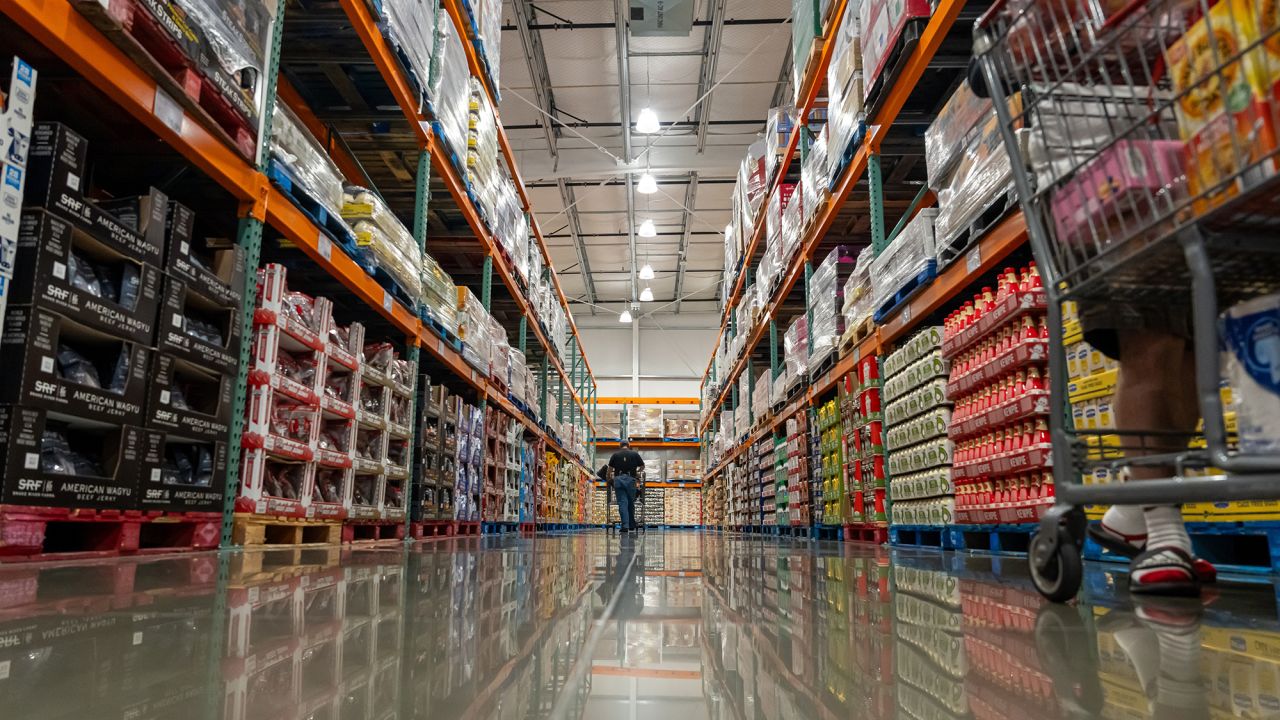Shoppers inside a Costco store in Napa, California, on Monday, Sept. 22, 2025.