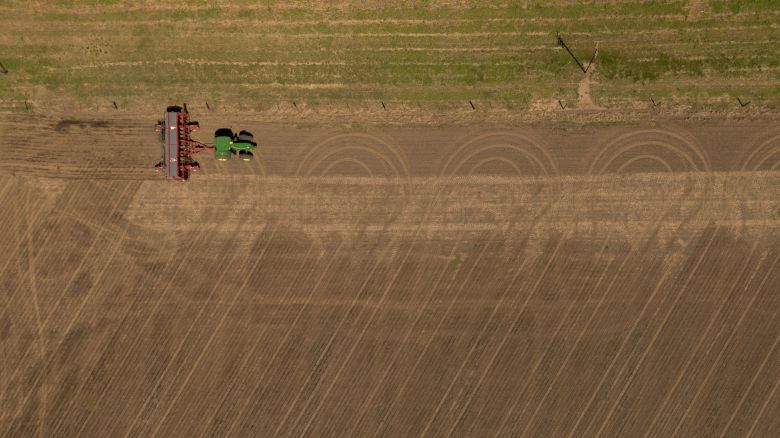 Farmland is prepared for soybean planting near Rosario, Argentina, on Tuesday, Sept. 23, 2025. President Javier Milei temporarily scrapped export tariffs on all of Argentina's crop cargoes in a bid to bring dollars into the country to shore up a market sell-off before a crucial midterm election. Photographer: Sebastian Lopez Brach/Bloomberg via Getty Images