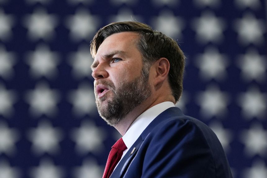 Vice President JD Vance speaks at ConcordPadgett Regional Airport in Concord, North Carolina, on September 24, 2025.