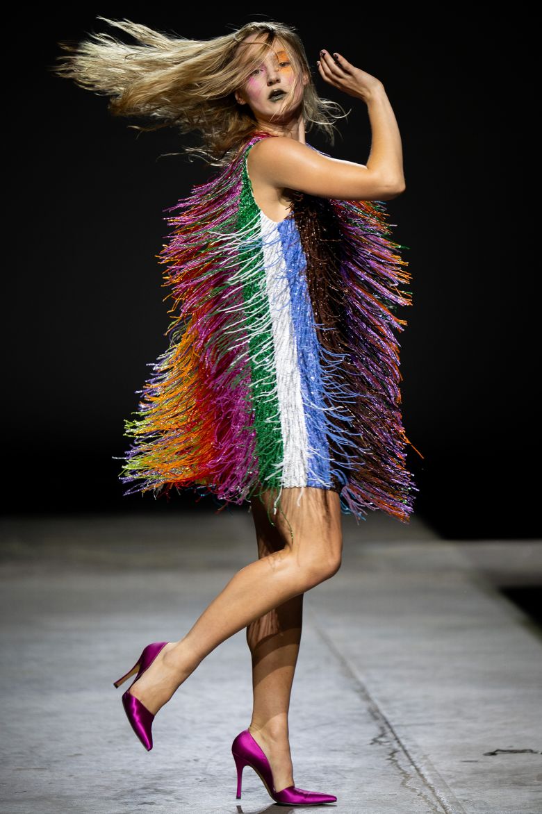 At the Ashish show on the last day of fashion week, dancers thrashed and jived in head-to-toe sequins.