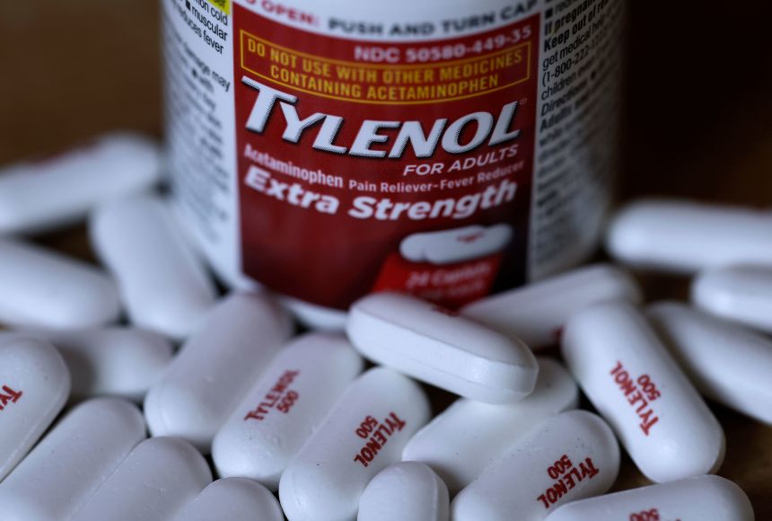 Tylenol's parent company Kenvue is being acquired by Kimberly-Clark. (Photo Illustration by Justin Sullivan/Getty Images)