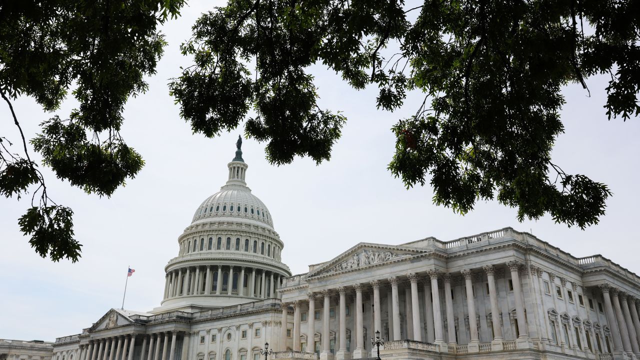 A view of the U.S. Capitol Building on September 23, 2025 in Washington, DC. U.S. President Donald Trump announced on Truth Social that a planned White House meeting with Congressional Democratic leadership to discuss government funding was canceled, noting dissatisfaction with their requests.