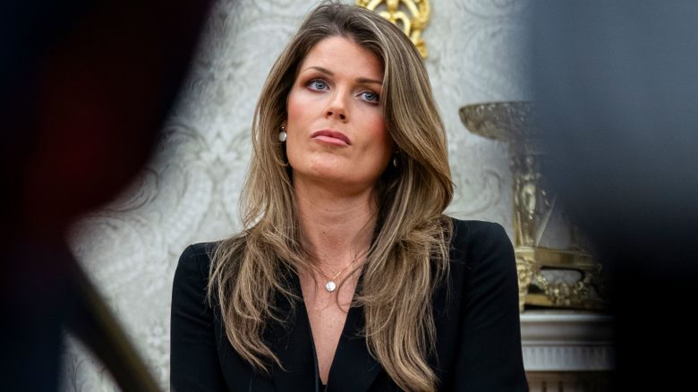 Lindsey Halligan at the White House on March 31, 2025 in Washington, DC.