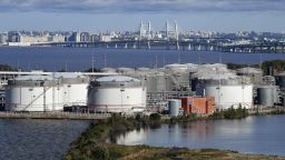 The oil terminal in Saint Petersburg, Russia, on September, 26.