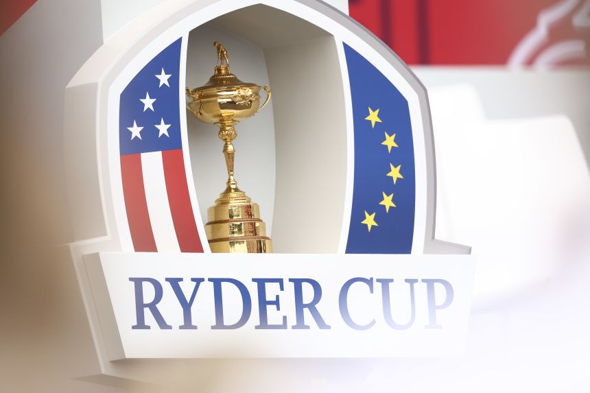 The Ryder Cup is displayed ahead of this year's event.