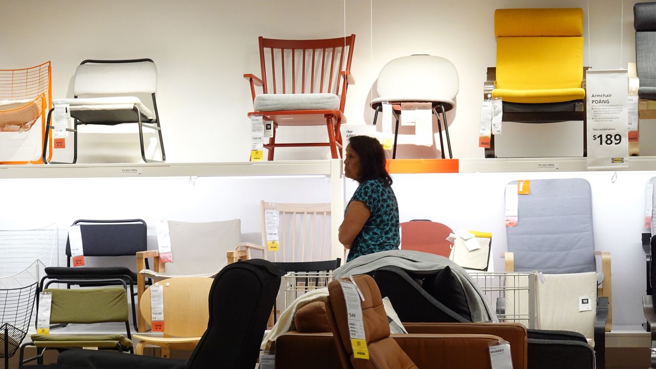A customer shops for furniture at an IKEA store on September 26 in Emeryville, California.