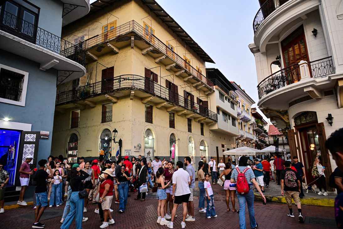 A street closed to cars in Old Town Panama City.