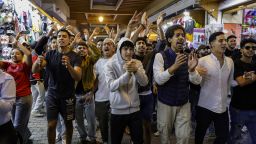 Protesters at a youth-led demonstration in Rabat, Morocco, on September 29.