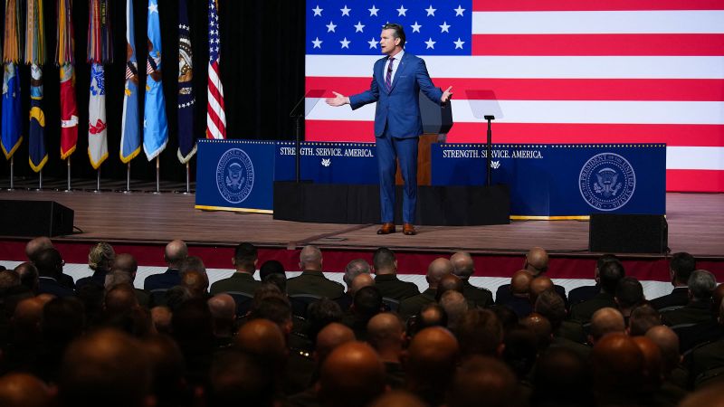 For Trump and Hegseth, the ‘warrior ethos’ comes with ultimatums for hundreds of generals and admirals