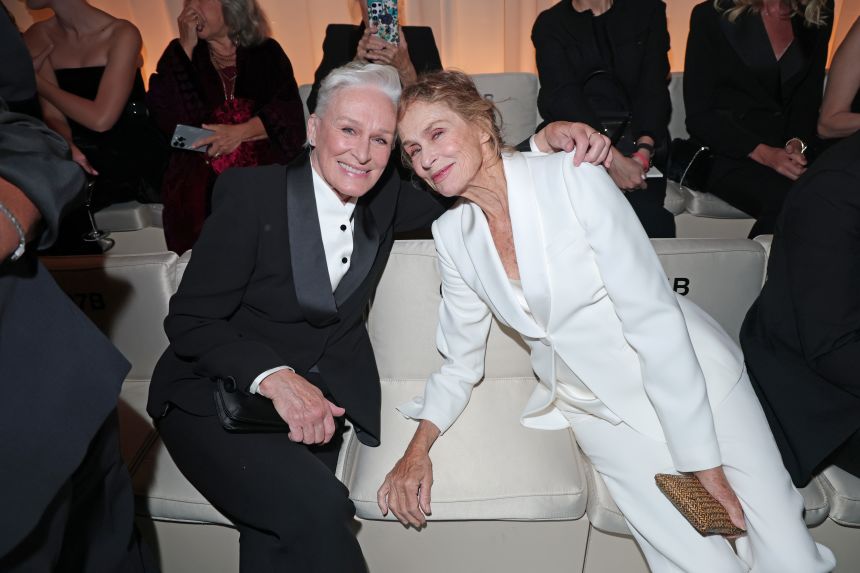 Armani's friends and supporters, including Glenn Close and Lauren Hutton, were among those in attendance.