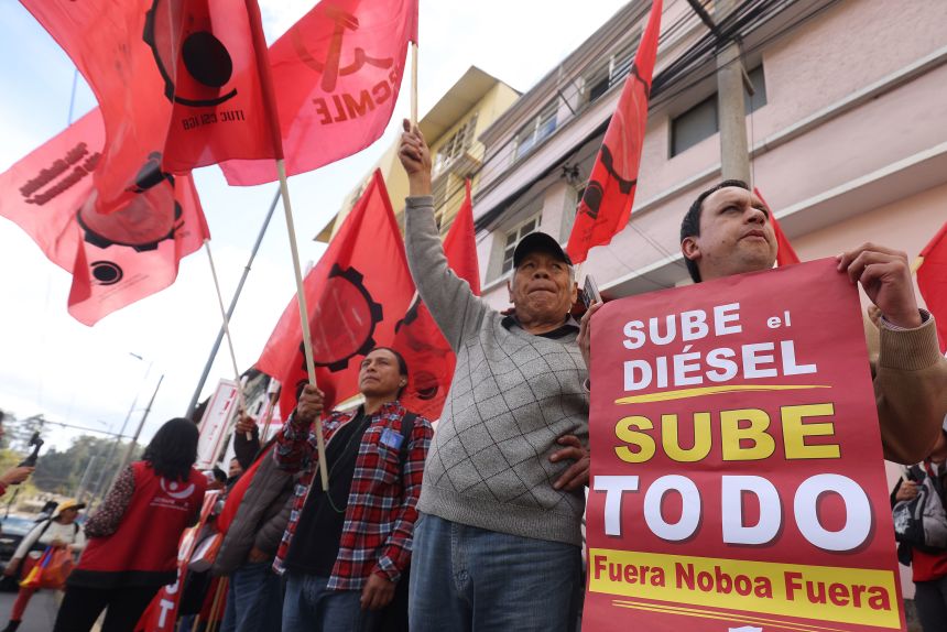 Protesters rally in Quito as Ecuador declares state of emergency in 10 provinces
