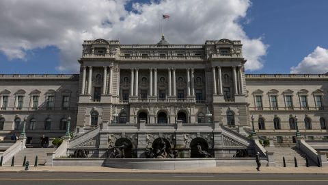 The Library of Congress in Washington, DC, is seen on October 2, 2025.