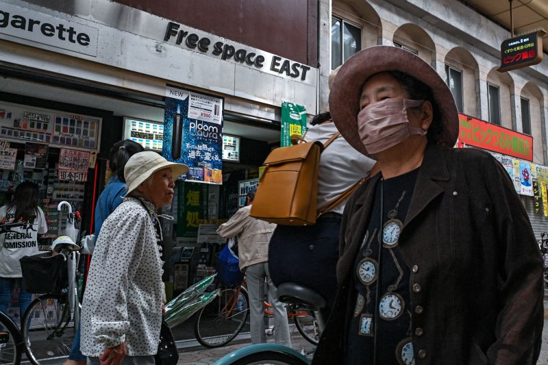 Japan's centenarian population surpasses 100,000 for the first time, reaching 107,677; 88% are women, as aging nation faces record-low birth rate