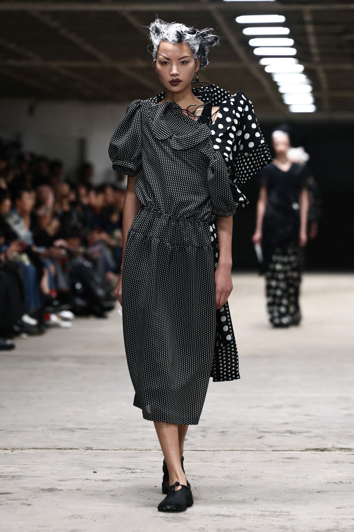 Junya Watanabe's Spring-Summer 2026 show captured the imagination of guests with experimental dresses.