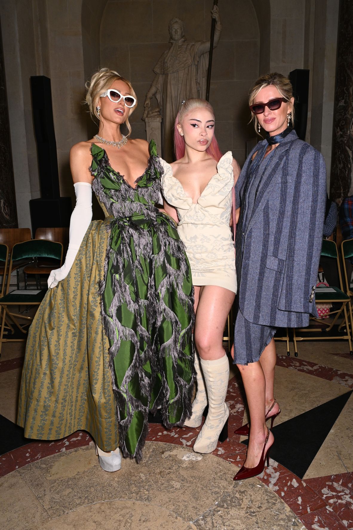 The front row at the Andreas Kronthaler for Vivienne Westwood show included Paris Hilton, Ice Spice, and Nicky Hilton Rothschild.