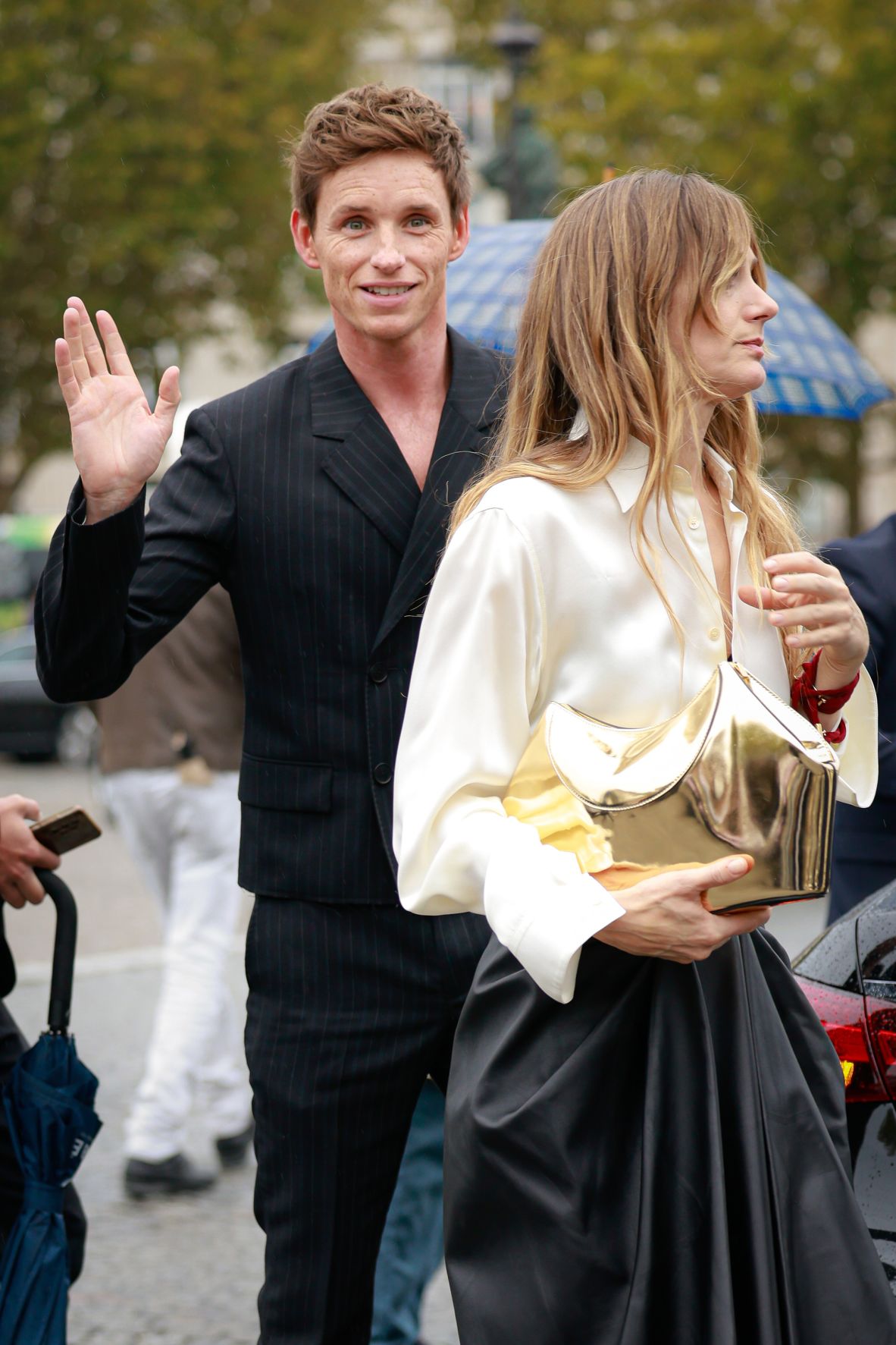 Actor Eddie Redmayne and his wife Hannah Bagshawe were among the guests at Givenchy's Spring-Summer 2026 show.