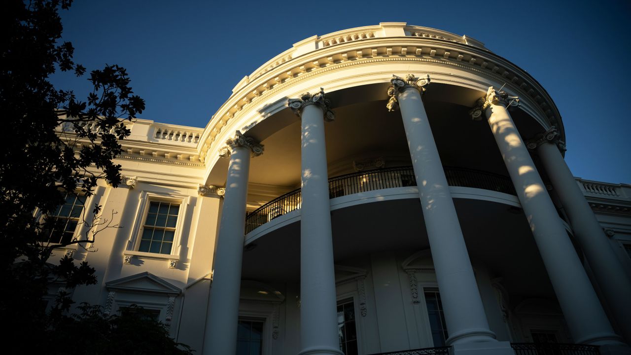 The White House in Washington, DC, US, on Sunday, Oct. 5, 2025. US President Donald Trump's clash with Oregon escalated after about 100 California National Guard members were deployed to the Pacific Northwest state, despite a court order holding that isolated protests in Portland did not justify the use of federalized troops. Photographer: Graeme Sloan/Bloomberg via Getty Images