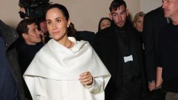 Meghan Markle, Duchess of Sussex attends the Balenciaga Womenswear Spring/Summer 2026 show as part of Paris Fashion Week in Paris on October 4, 2025.