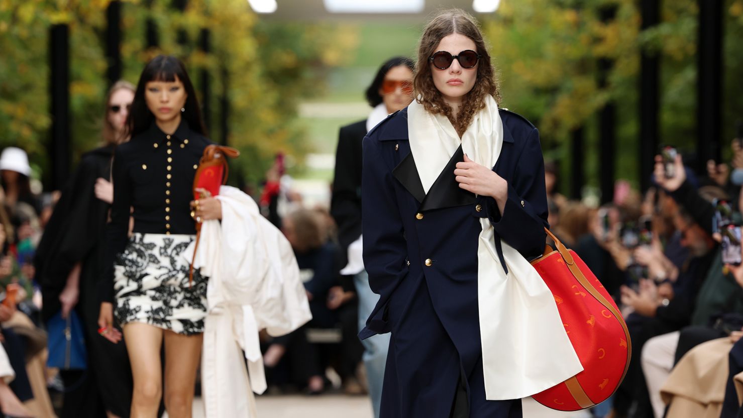 Celine's Spring-Summer 2026 womenswear collection, designed by Michael Rider, shown at Paris Fashion Week in October.