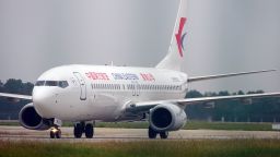 A China Eastern Airlines passenger plane departs from Three Gorges International Airport in Yichang City, Hubei Province, China, on October 8, 2025.