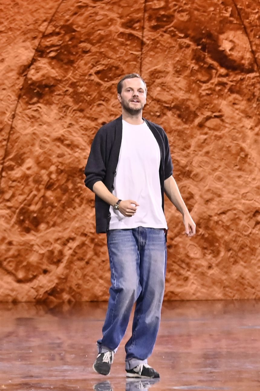 Matthieu Blazy walked the runway to rapturous applause from the star-studded audience.